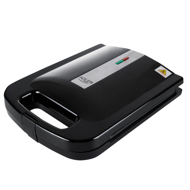 Adler AD 3055 negru 2000 Watt sandwich maker pentru 4 sandwich-uri
