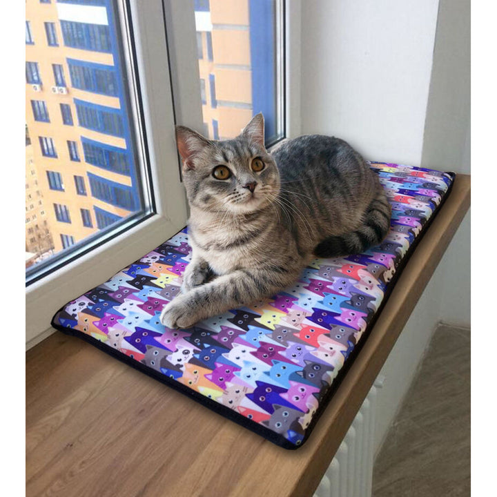 Pernă pentru pisici pentru pervaz 25x55 cm, model Bertoni Meow