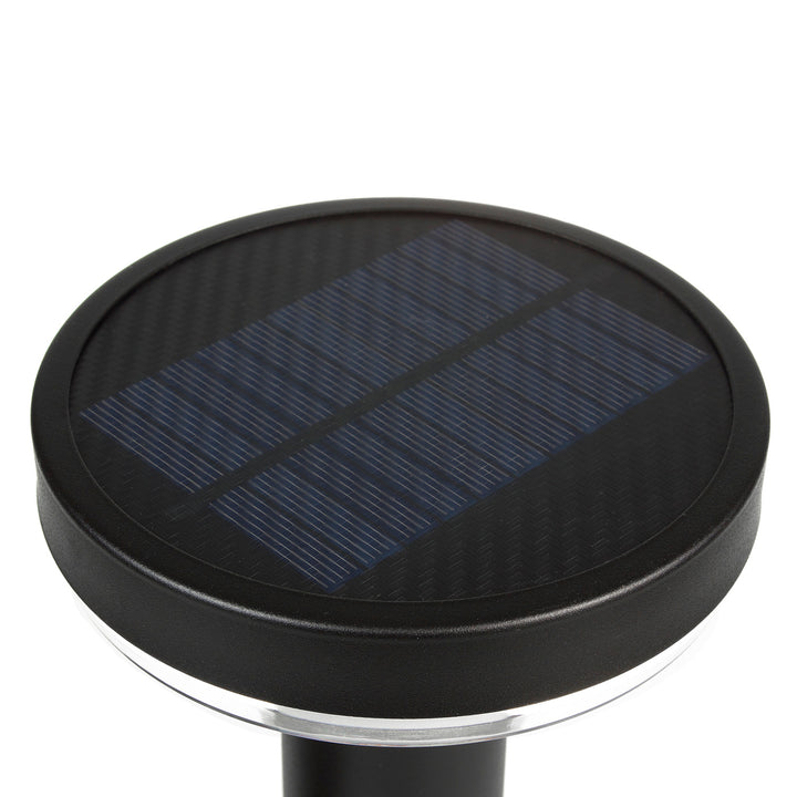 Set 6 lampi LED solare de gradina Maclean MCE465 B, cu senzor, 3 moduri, Li-ion 18650, IP44, 3.7V, 1200 mAh, negru