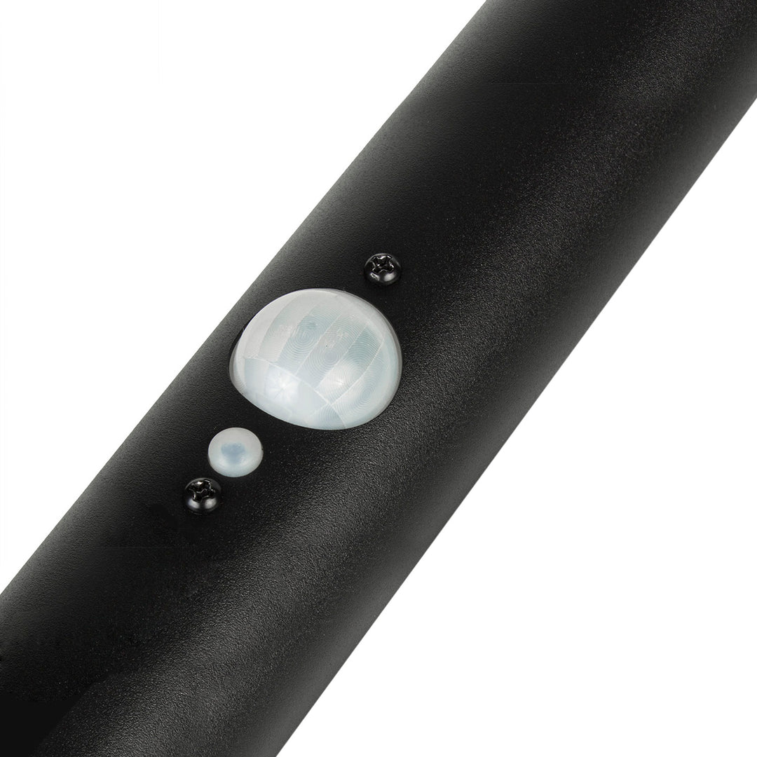 Set 6 lampi LED solare de gradina Maclean MCE465 B, cu senzor, 3 moduri, Li-ion 18650, IP44, 3.7V, 1200 mAh, negru