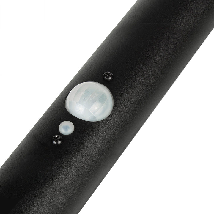 Set 6 lampi LED solare de gradina Maclean MCE465 B, cu senzor, 3 moduri, Li-ion 18650, IP44, 3.7V, 1200 mAh, negru