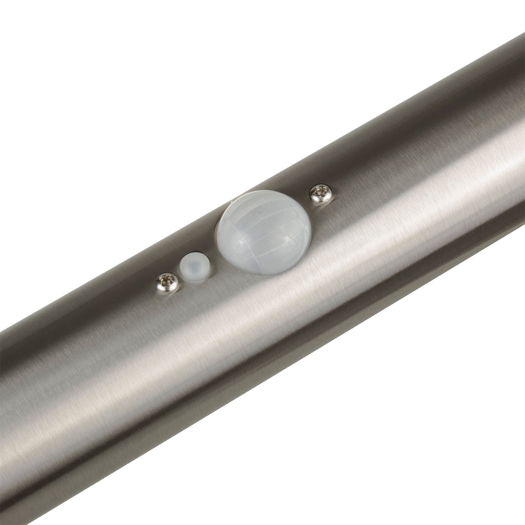 Maclean Solar LED Light, cu senzor, 3 moduri, plug-in, Li-ion 18650, IP44, 3.7V, 1200 mAh, crom mat, MCE465 C/M, 8 bucăți