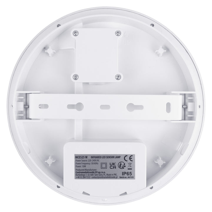Lampă LED Maclean cu senzor de mișcare, senzor PIR, albă, 10 W, IP65, 1000 lm, culoare neutră, MCE525 W