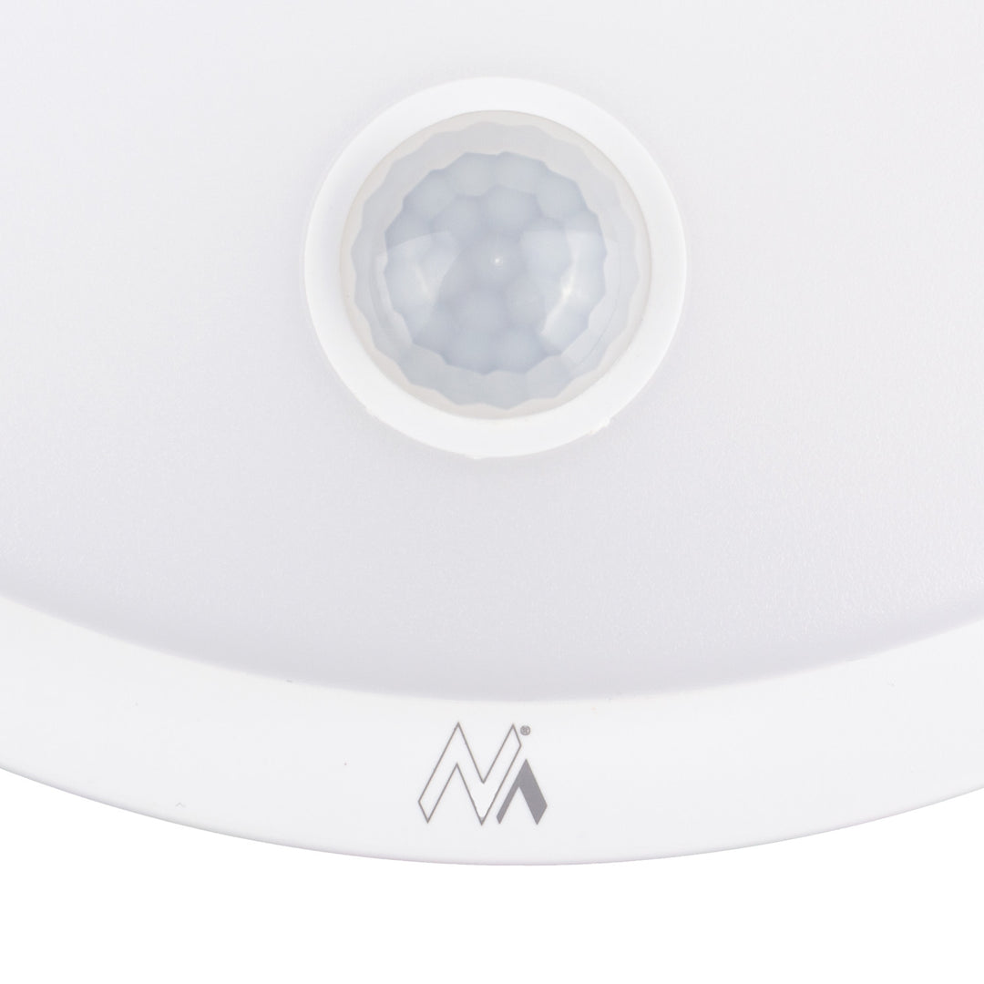 Lampă LED Maclean cu senzor de mișcare, senzor PIR, albă, 10 W, IP65, 1000 lm, culoare neutră, MCE525 W