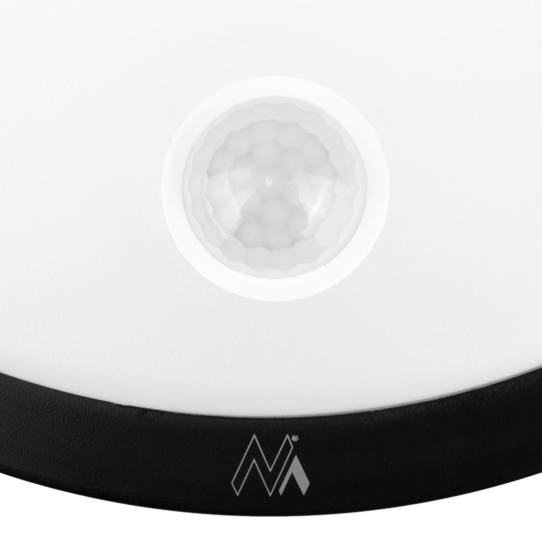 Lampa LED Maclean cu senzor de mișcare, senzor PIR, negru, 10 W, IP65, 1000 lm, culoare neutră, MCE525 B