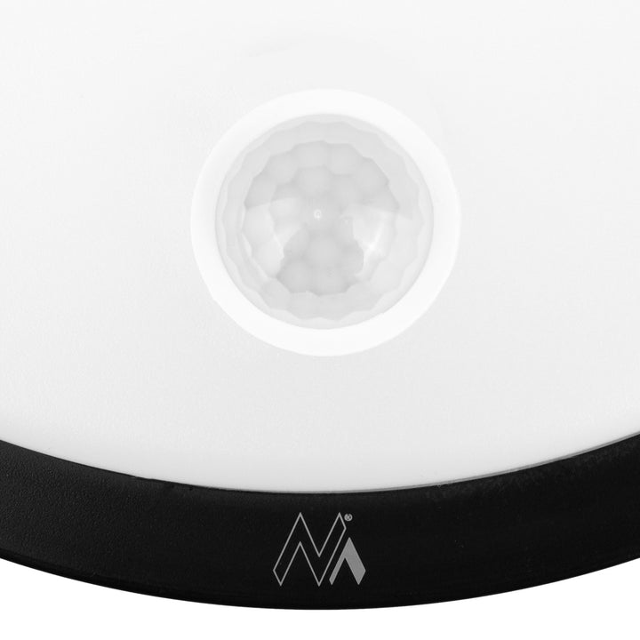 Lampa LED Maclean cu senzor de mișcare, senzor PIR, negru, 10 W, IP65, 1000 lm, culoare neutră, MCE525 B