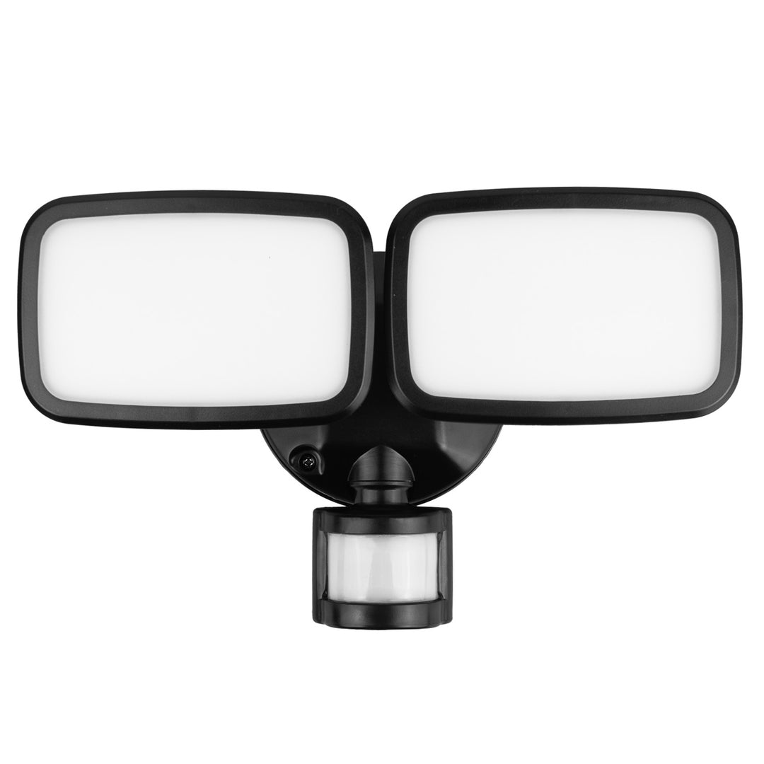 Lampă de perete LED Maclean, cu senzor PIR, 20 W, 1500 lm, IP65, alb neutru 4000 K, negru, MCE524 B