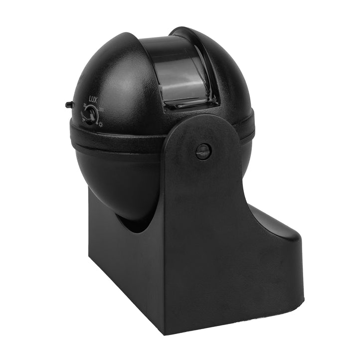 Senzor de mișcare Maclean PIR, infraroșu, IP44, negru cu capac negru, rază de acțiune 12 m, sarcină maximă 300/1200 W, MCE358 B/B