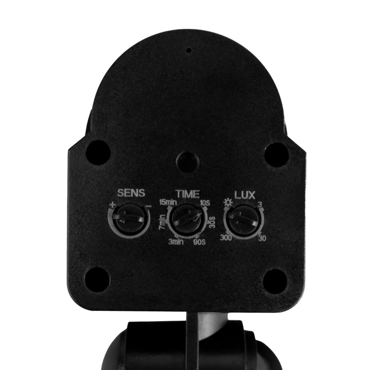 Senzor de mișcare și crepuscular Maclean pentru montare pe perete, 180°, max. 1200 W, negru cu capac negru, MCE25 B/B