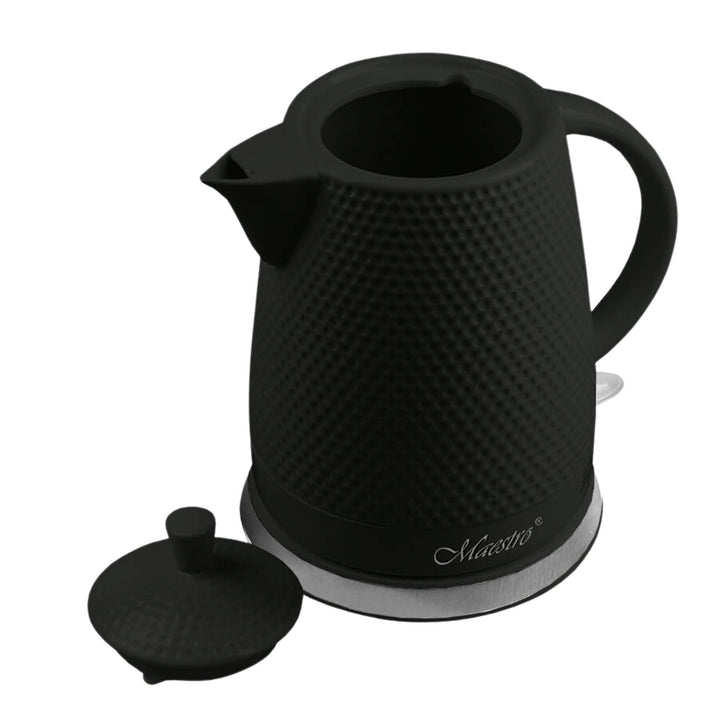 Ceainic ceramic Maestro, capacitate 1,5 litri, 1500W, negru, MR069 UK plug