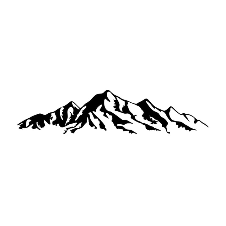 Tablou openwork, decorațiuni de perete 3D, tablou 3D "Munții Alpi" 180x42cm Negru