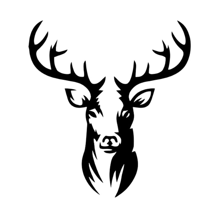 Imagine traforată, decorațiuni de perete 3D, imagine 3D "Deer" 50x45cm negru