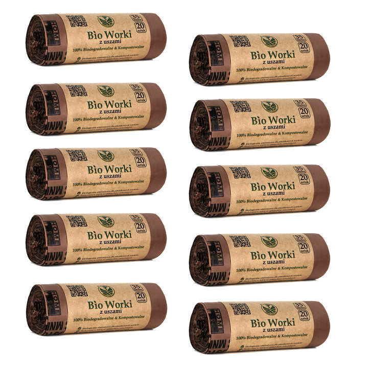 BIO pungi compostabile 35 litri 10x20 bucăți