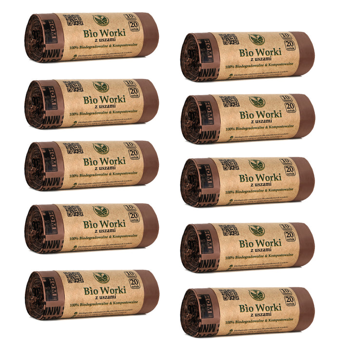 BIO pungi compostabile 10 litri 10x20 bucăți