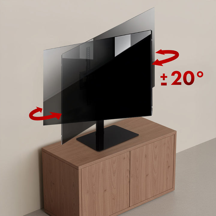 Suport TV universal Maclean, pentru dulap RTV, suport, max. 35 kg, rotație 20 grade, pentru TV 32-55", MC-132