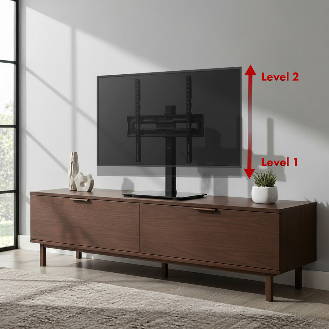 Suport TV universal Maclean, pentru dulap RTV, suport, max. 35 kg, rotație 20 grade, pentru TV 32-55", MC-132