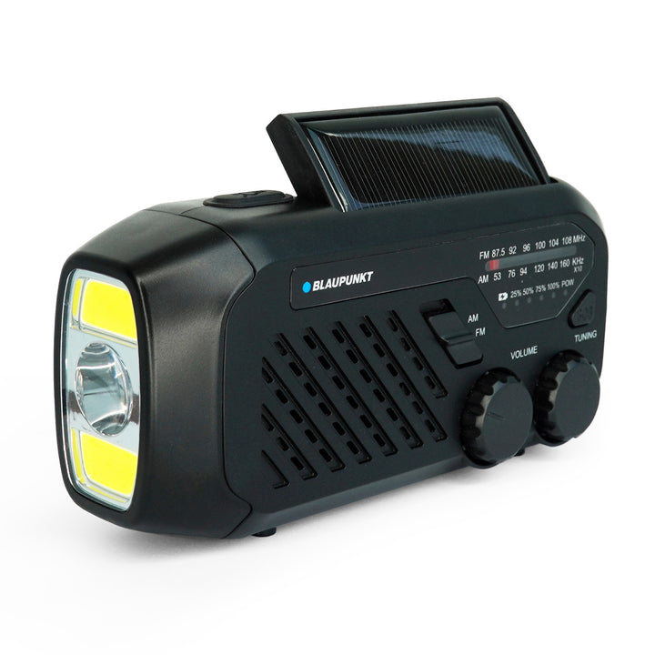 Radio Blaupunkt principal/baterie, lanternă LED, indicație SOS, antenă, ER10
