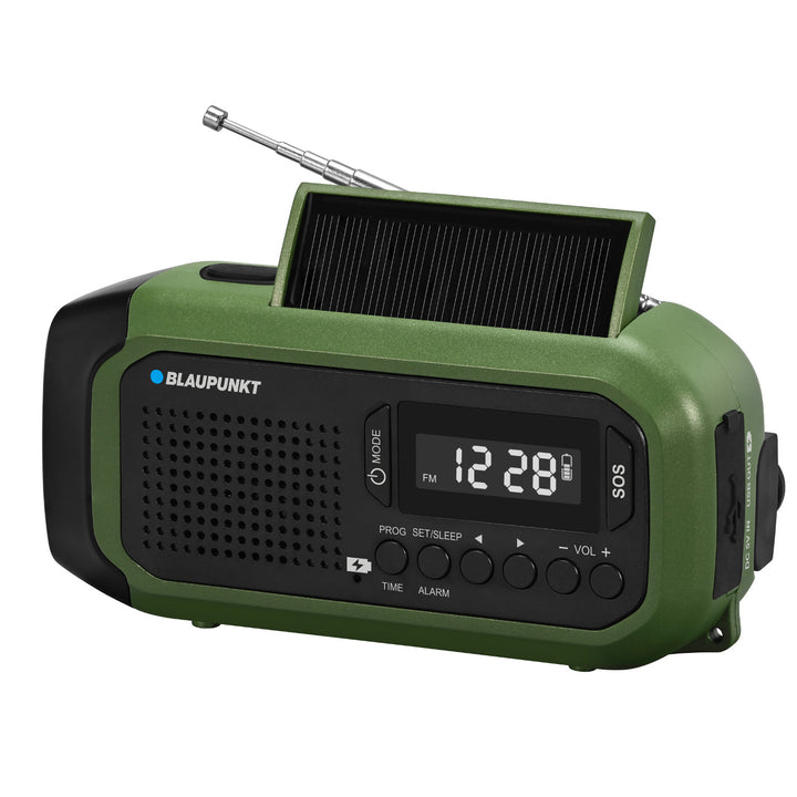 Radio Blaupunkt principal/baterie, lanternă LED, indicație SOS, antenă, ER20