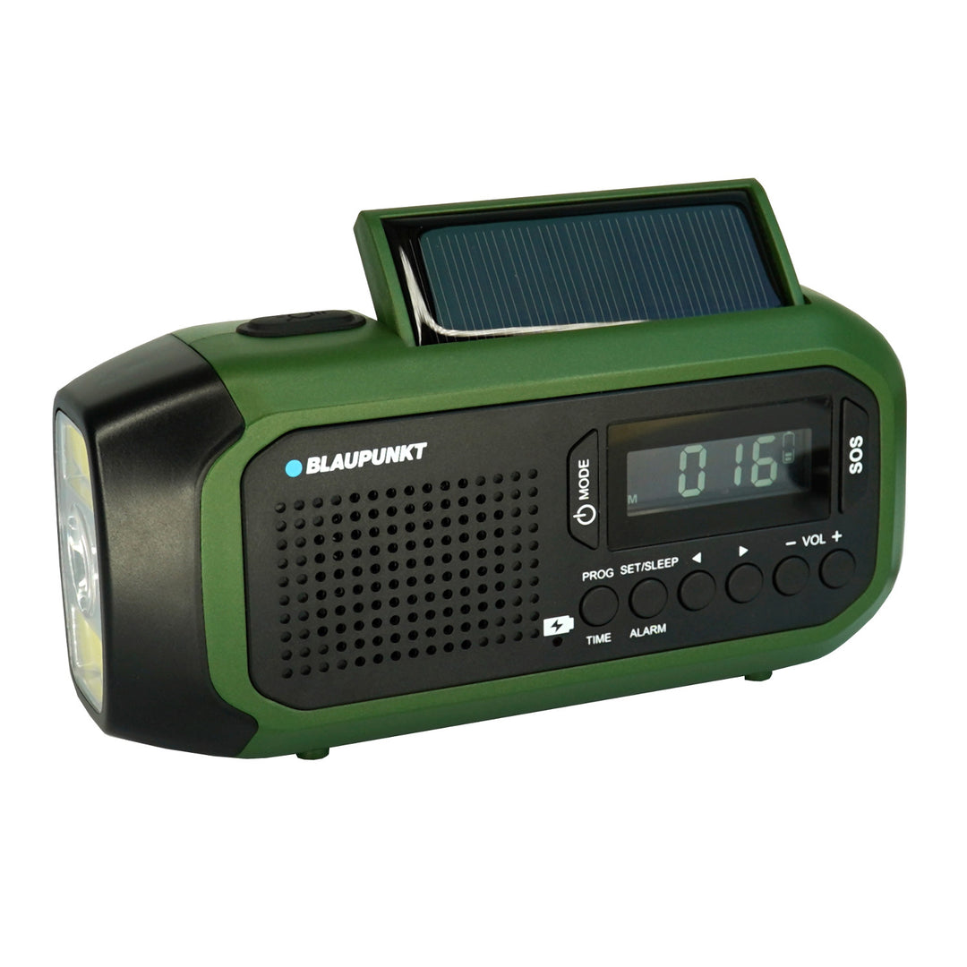 Radio Blaupunkt principal/baterie, lanternă LED, indicație SOS, antenă, ER20