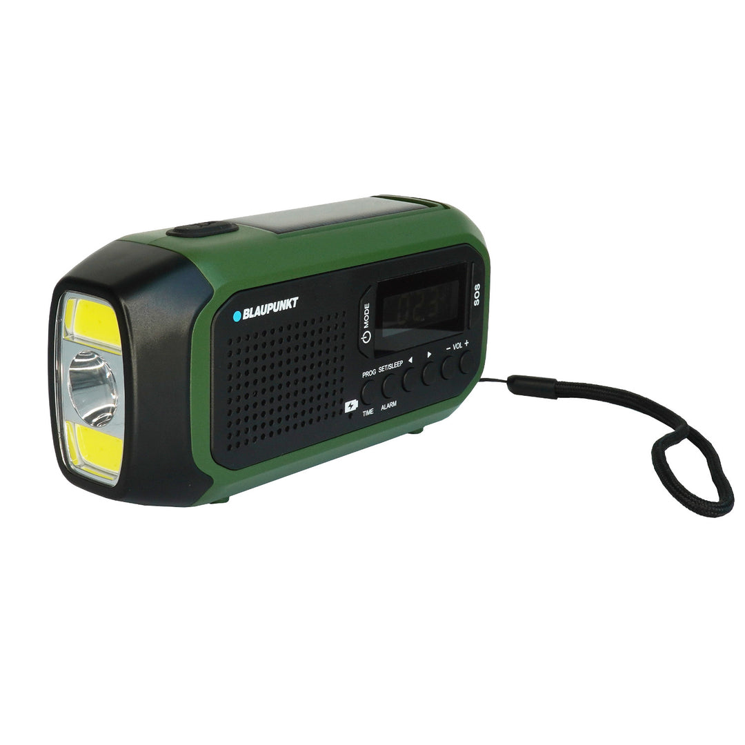 Radio Blaupunkt principal/baterie, lanternă LED, indicație SOS, antenă, ER20