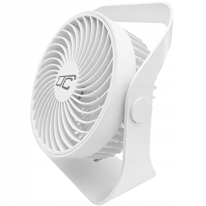 Ventilator de birou wireless LTC, încărcare USB C, 4 niveluri de viteză, baterie 2000 mAh, LXWB16