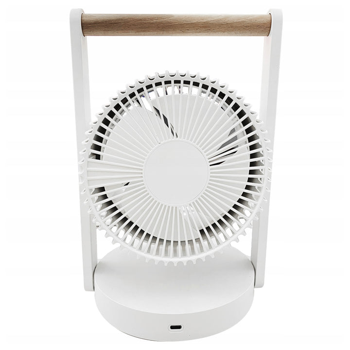 Ventilator de birou wireless LTC, lumină de noapte și afișaj LED, 5 niveluri de viteză, baterie de 3600 mAh, LXWB17