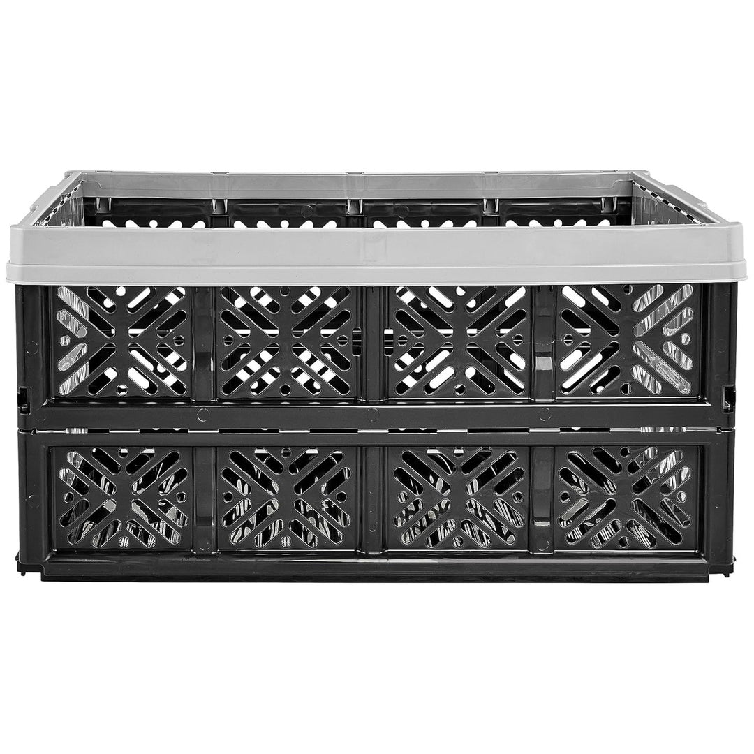 Keeeper coș pliabil din plastic, 32L, gri-negru