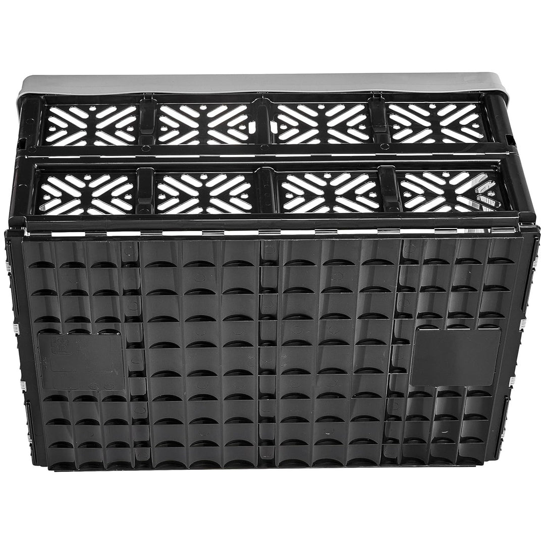 Keeeper coș pliabil din plastic, 32L, gri-negru