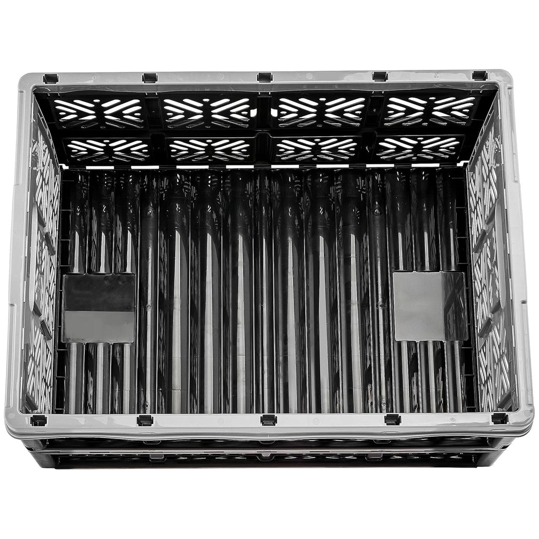 Keeeper coș pliabil din plastic, 32L, gri-negru