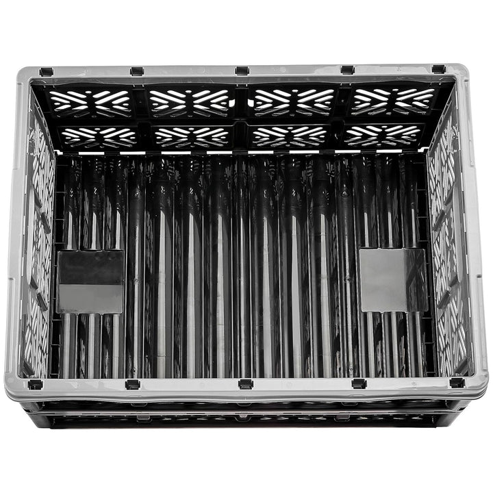 Keeeper coș pliabil din plastic, 32L, gri-negru