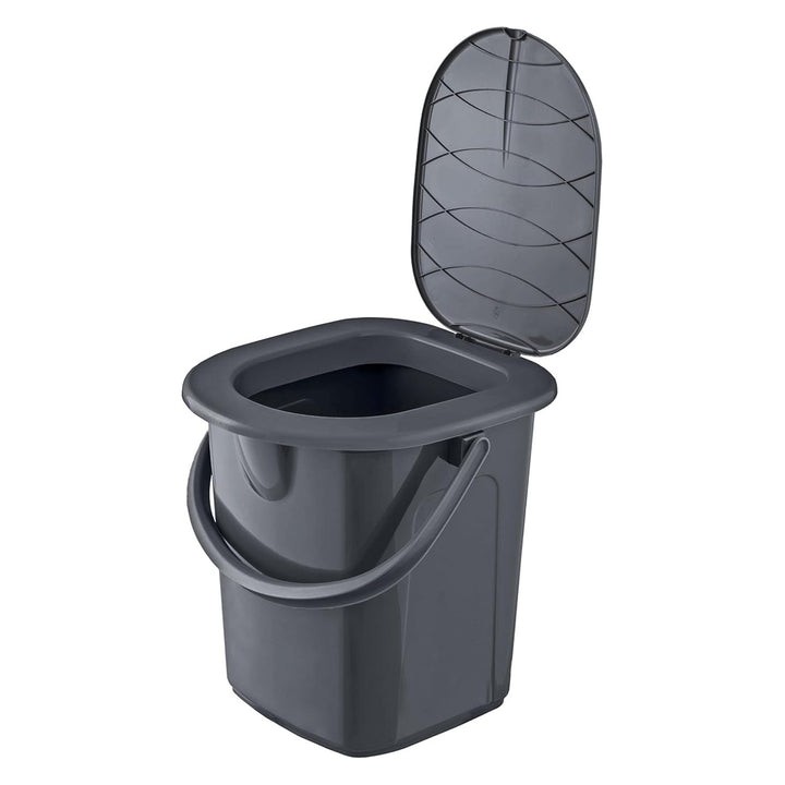 Toaletă pentru drumeții BranQ, 22L, reciclată, antracit, 1306b