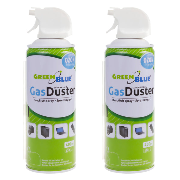 GreenBlue GB400 aer comprimat 400ml atomizor pentru pistol - spray pentru pistol, 2 bucăți