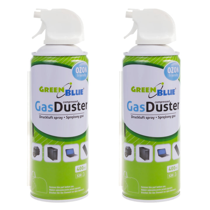 GreenBlue GB400 aer comprimat 400ml atomizor pentru pistol - spray pentru pistol, 2 bucăți