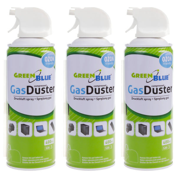 GreenBlue GB400 aer comprimat 400ml atomizor pentru pistol - spray pentru pistol, 3 bucăți