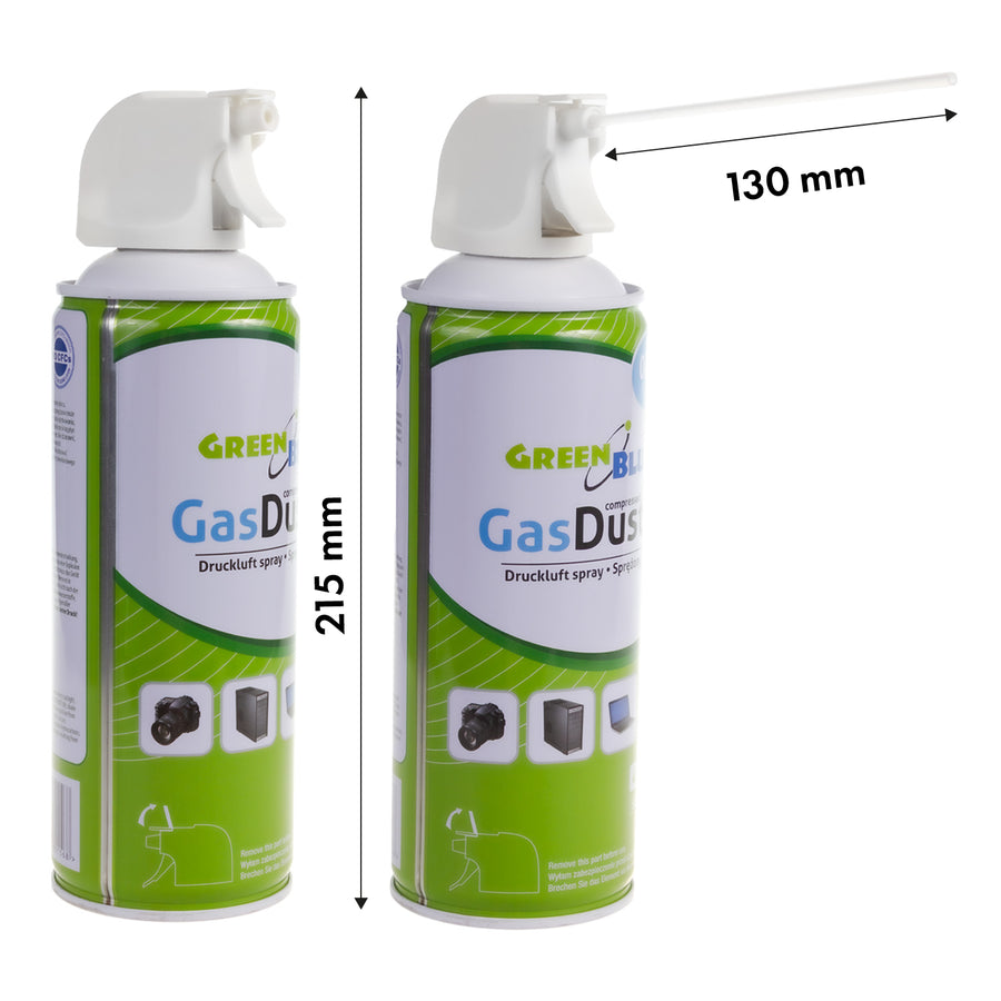 Aer comprimat GreenBlue GB400 400ml atomizor pentru pistol - spray pentru pistol, 4 bucăți