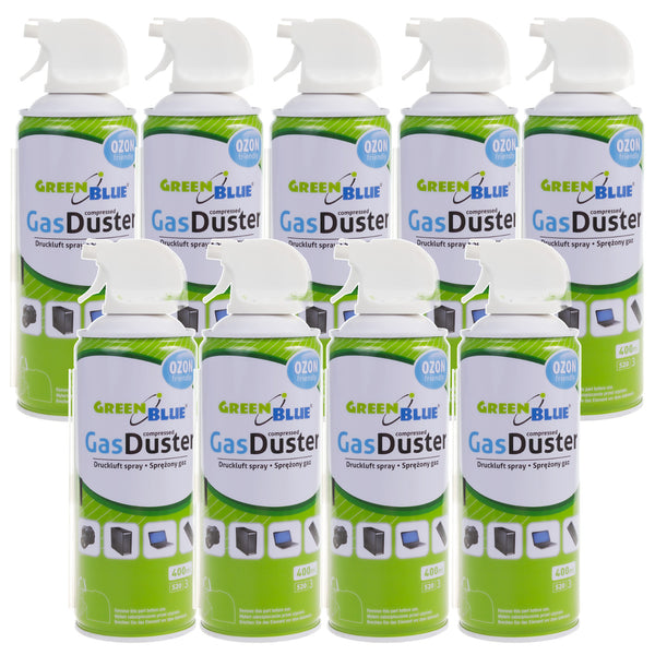 Aer comprimat GreenBlue GB400 400ml atomizor pentru pistol - spray pentru pistol, 9 bucăți