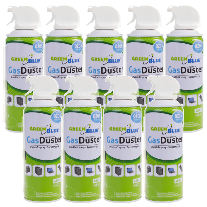 Aer comprimat GreenBlue GB400 400ml atomizor pentru pistol - spray pentru pistol, 9 bucăți