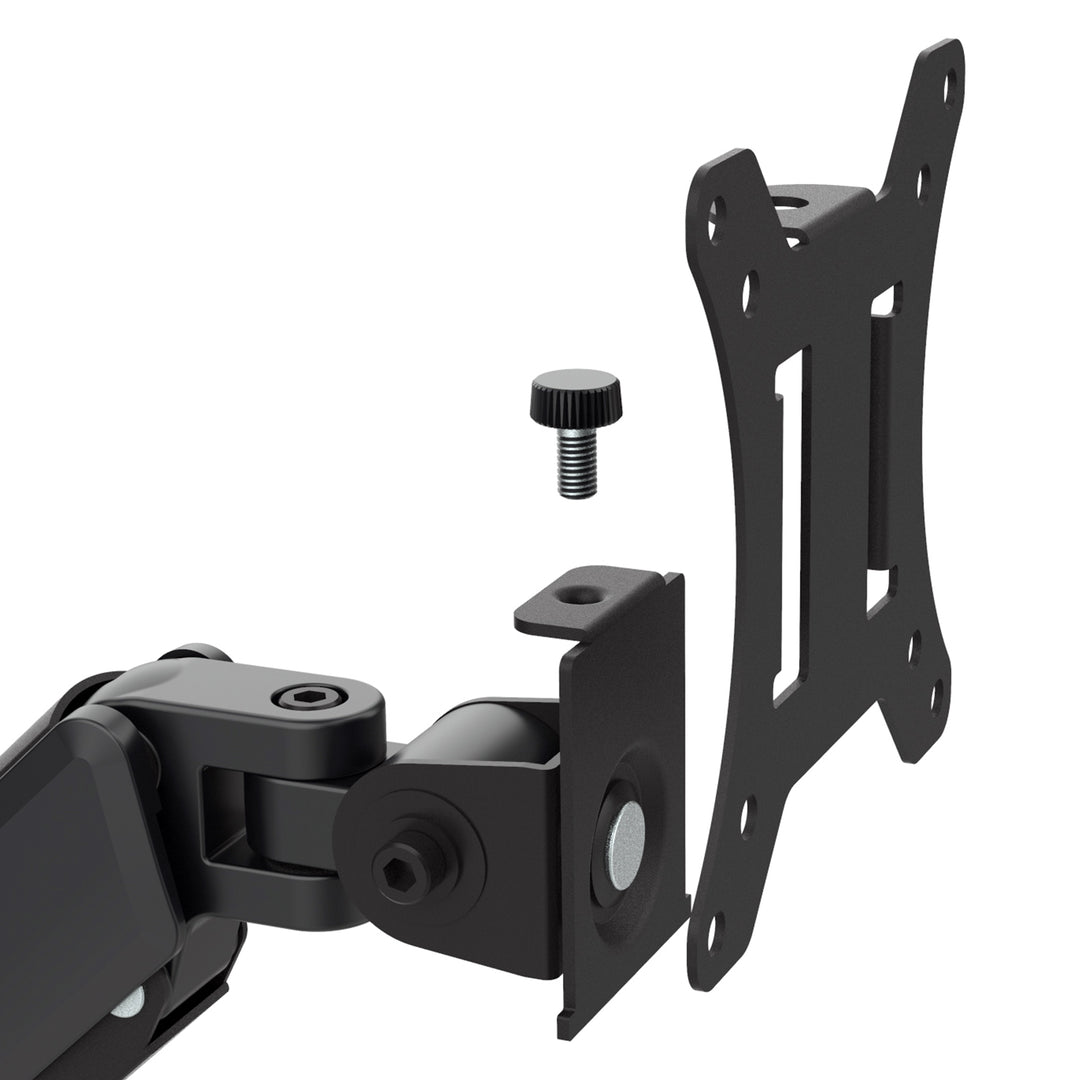 Suport monitor Maclean, arc cu gaz, 17"-32", 2-10kg, negru, MC-133