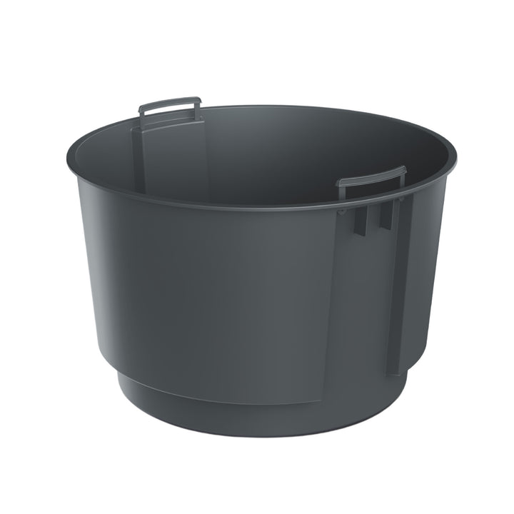 Ghiveci de flori HEOS rezistent la îngheț - antracit, cu inserție, capacitate 31 L, DBHER470, 4 bucăți