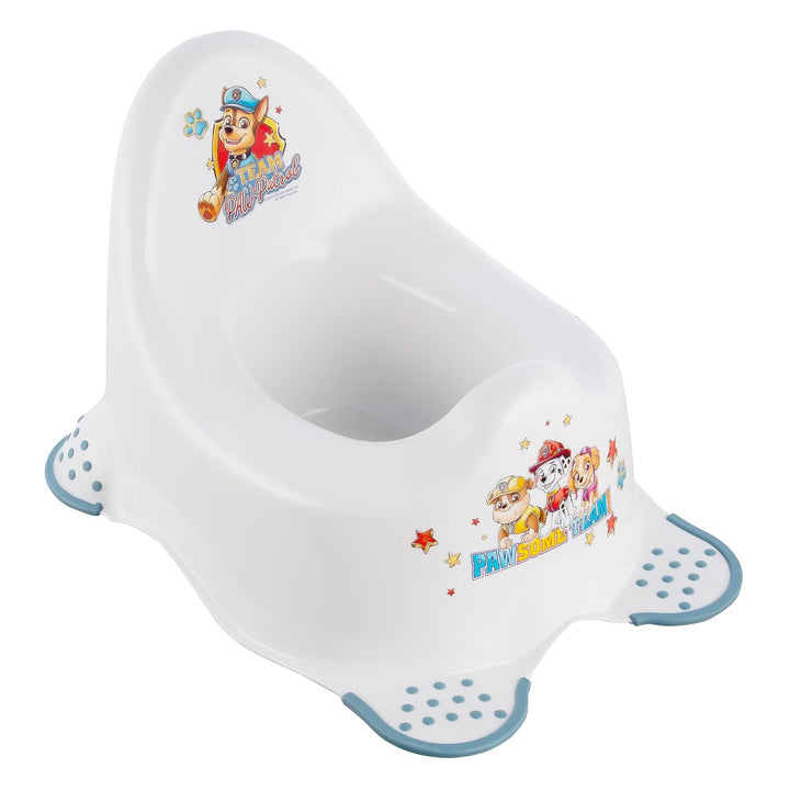Capac antiderapant pentru toaletă Psi Patrol - Paw Patrol+ Platformă antiderapantă Psi Patrol, Max 120kg, în două etape+ Oliță antiderapantă Psi Patrol, Max 15kg