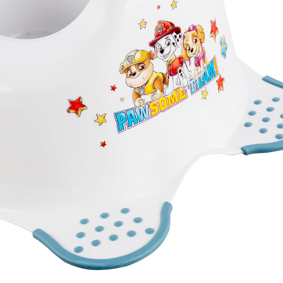 Capac antiderapant pentru toaletă Psi Patrol - Paw Patrol+ Platformă antiderapantă Psi Patrol, Max 120kg, în două etape+ Oliță antiderapantă Psi Patrol, Max 15kg