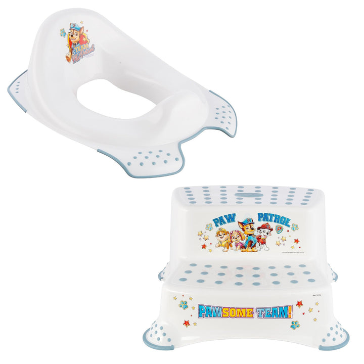 Capac antiderapant pentru toaletă Psi Patrol - Paw Patrol+ Platformă antiderapantă Psi Patrol, alb, Max 120kg