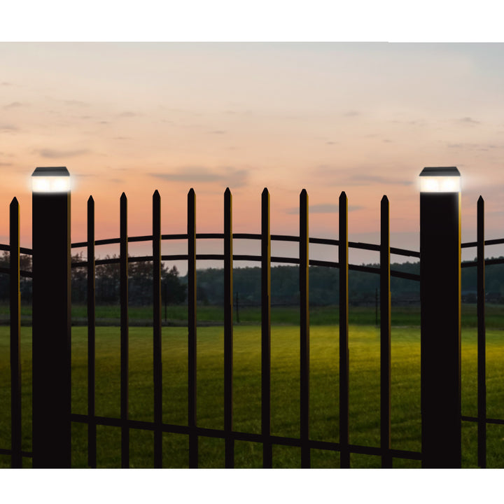 GreenBlue LED lampă de stâlp solar, 80x80mm, baldachin plic, GB127, 4 bucăți