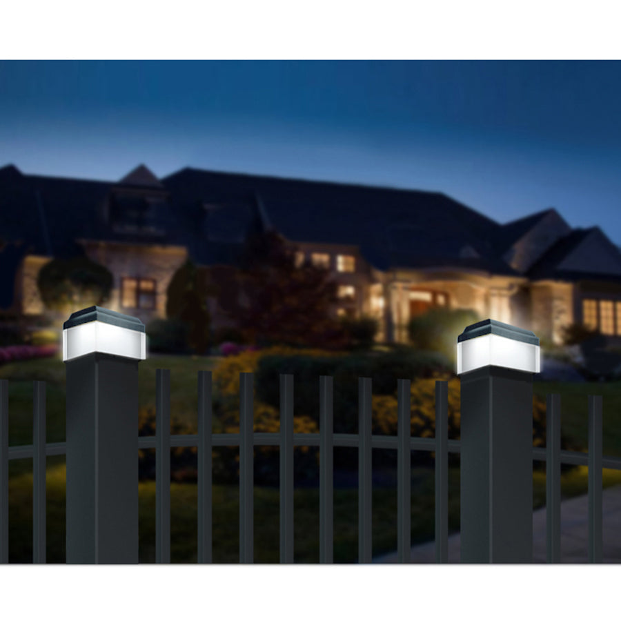 GreenBlue LED lampă de stâlp solar, 80x80mm, baldachin plic, GB127, 4 bucăți