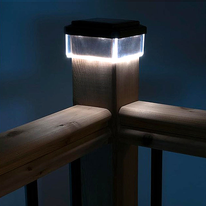 GreenBlue LED lampă de stâlp solar, 80x80mm, baldachin plic, GB127, 4 bucăți