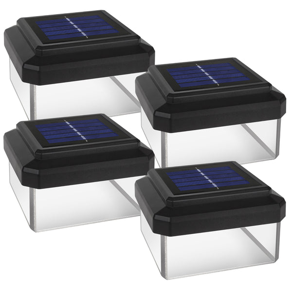 GreenBlue Solar LED stâlp de lumină, 100x100mm, copertină plic, GB128, 4 bucăți
