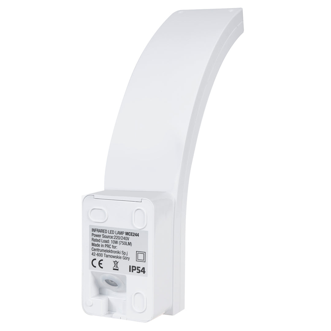 Lampă LED cu senzor de mișcare Maclean, senzor de mișcare PIR, alb, 10W, IP54, 750lm, alb neutru (4000K) MCE244 W