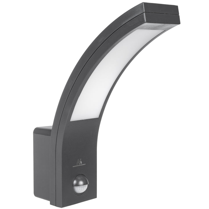 Lampă LED cu senzor de mișcare Maclean, senzor de mișcare PIR, gri, 10W, IP54, 750lm, alb neutru (4000K) MCE244 GR, 2 bucăți