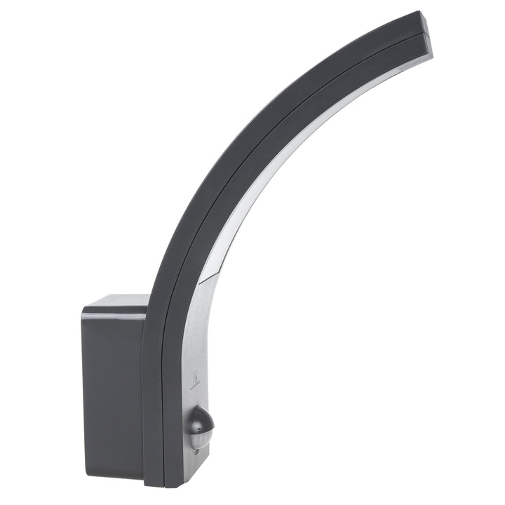 Lampă LED cu senzor de mișcare Maclean, senzor de mișcare PIR, gri, 10W, IP54, 750lm, alb neutru (4000K) MCE244 GR, 2 bucăți