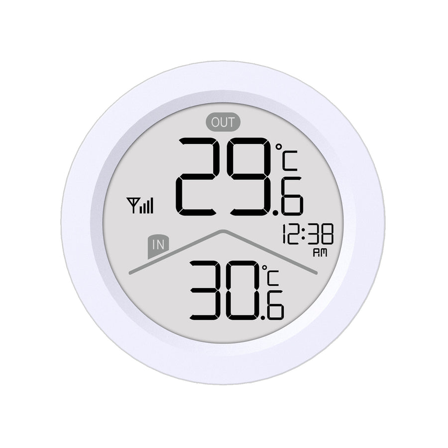 Stație meteorologică wireless GreenBlue, temperatură IN/OUT, ceas, selectabilă °C/°F, rază de acțiune de până la 60 m, GB162